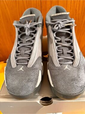 Jordan Air Jordan 14 Retro SE FJ3460-012 Flint Grey/Stealth/White Suede Men's